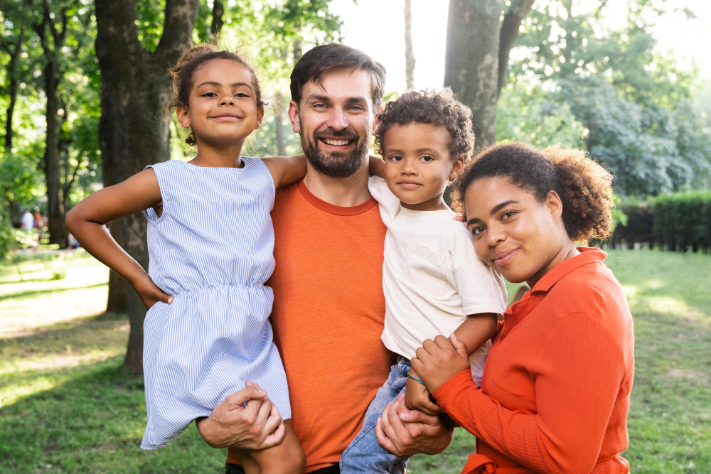 Family Spending Time Together At The Park