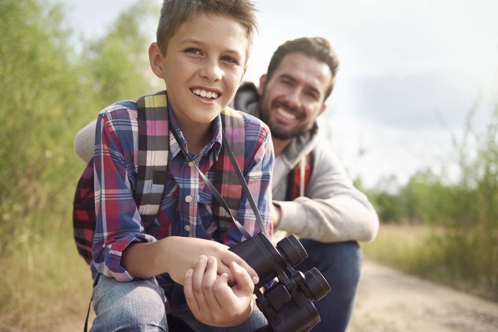 Father And Son Hiking