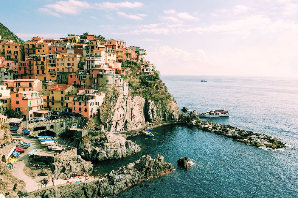 Mediterranean Island On the Sea Shore