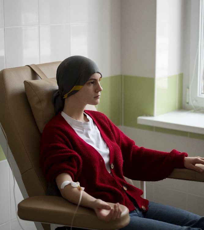 Patient Getting Chemotherapy Treatment